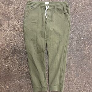 Taylor Stitch Men's Fillmore Pant Green L Drawstring Waist Classic Joggers